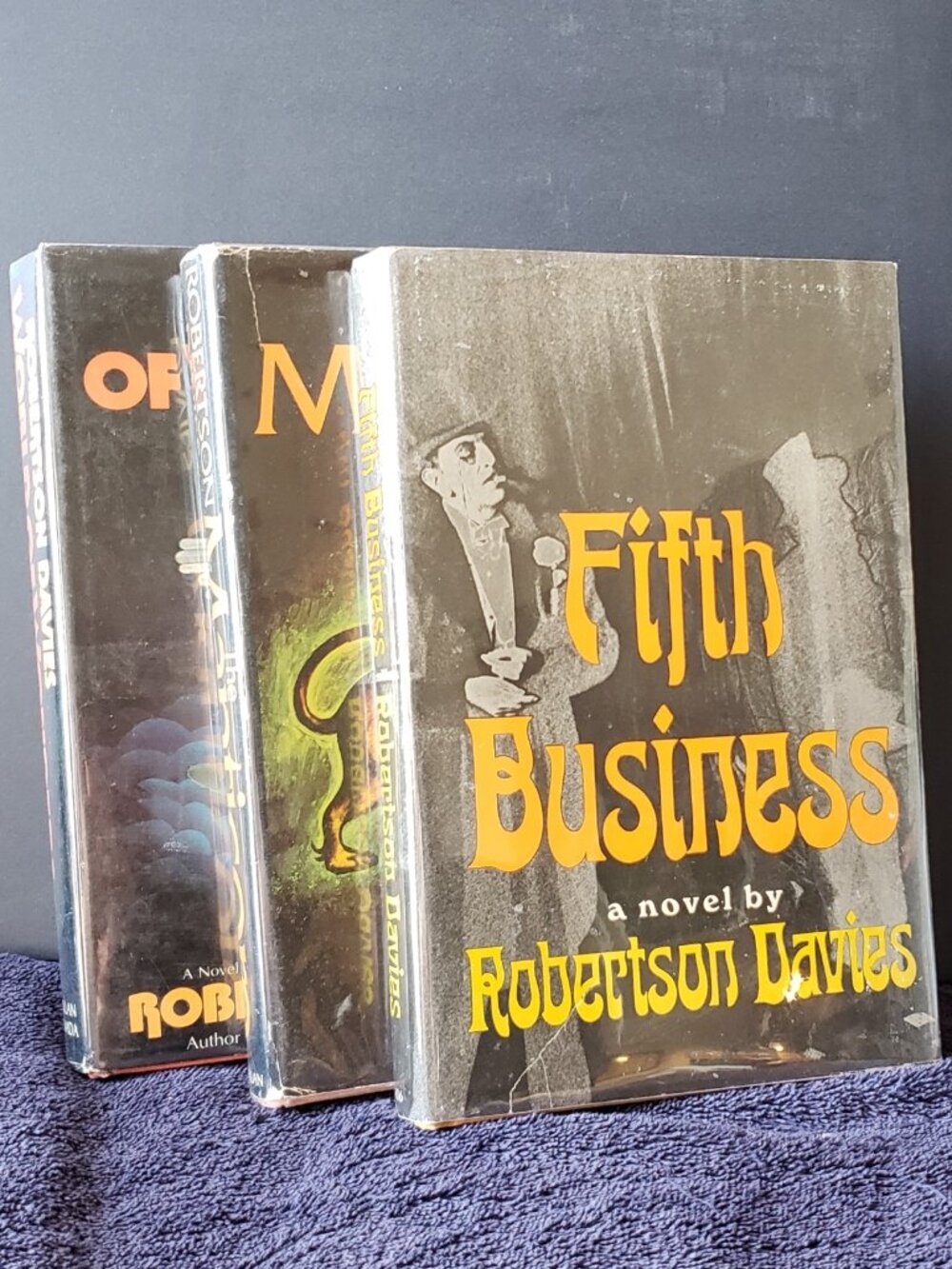 Robertson Davies famous series Fifth Business 3 volumes early editions
